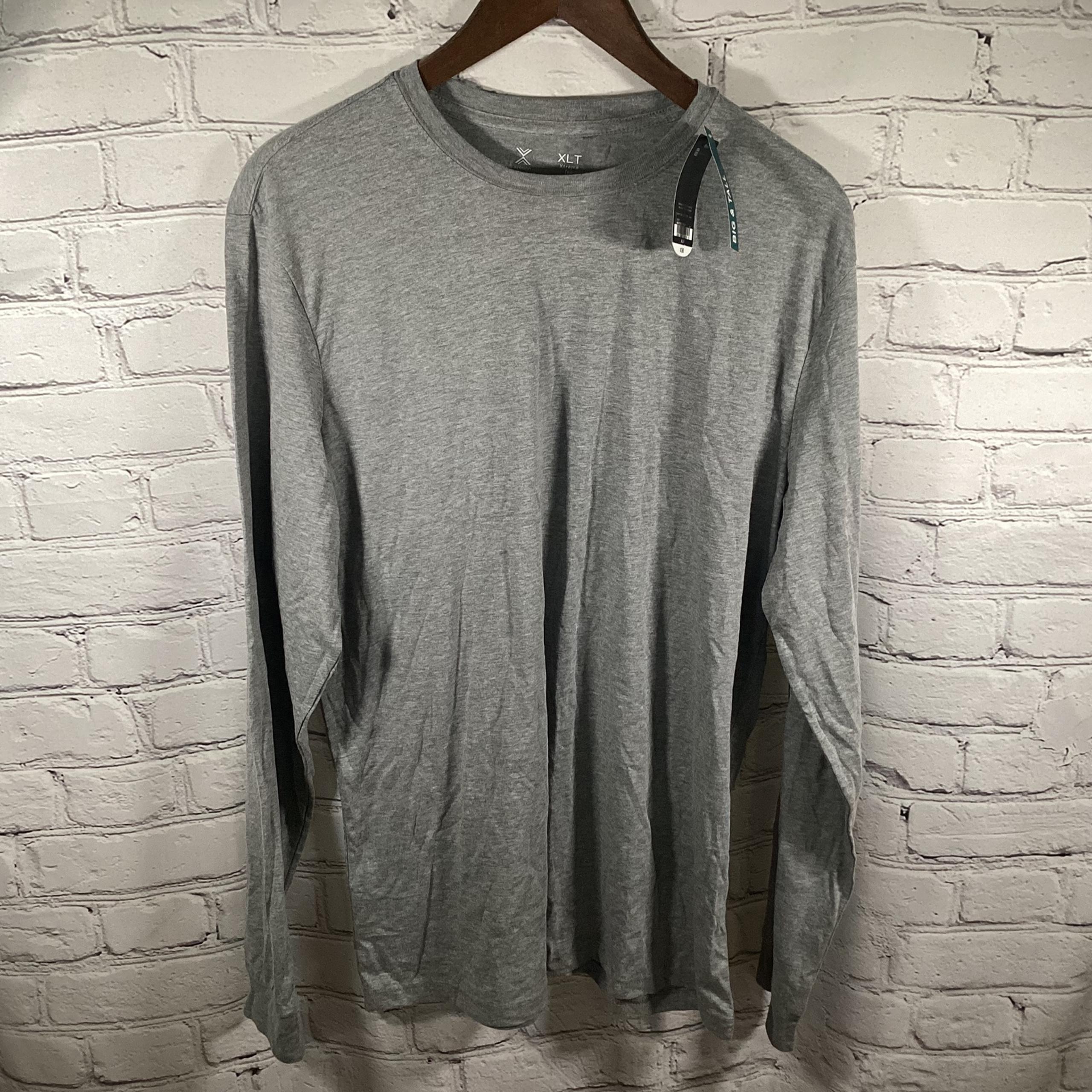 NEW Men’s XL Tall Long Sleeve Grey Xersion Quick-Dry Xtreme Tee