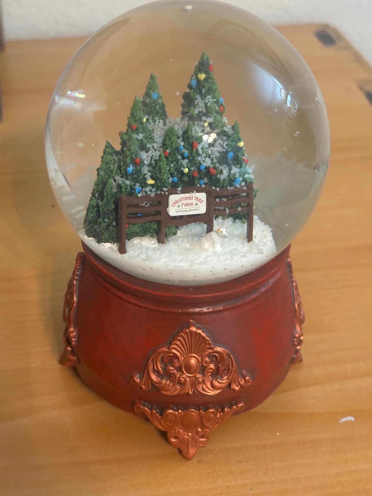 Taylor Swift Christmas Tree Farm Snowglobe