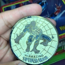Amazing Spider-Man Belt Buckle 1975 Rare With Color