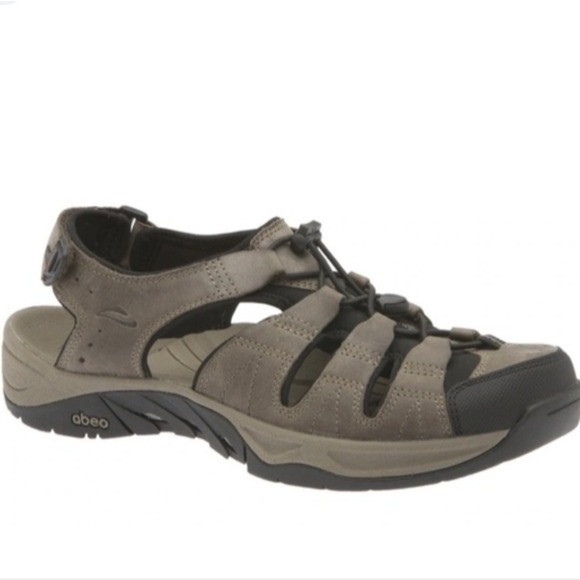 Abeo Mens Egan H2O Hiking Outdoor Leather Sandals shoes sz 9.5N