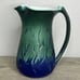 JK Dryden Pottery Hot Springs Blue Green Pitcher Vase Art Deco Revival