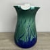 JK Dryden Pottery Hot Springs Blue Green Pitcher Vase Art Deco Revival