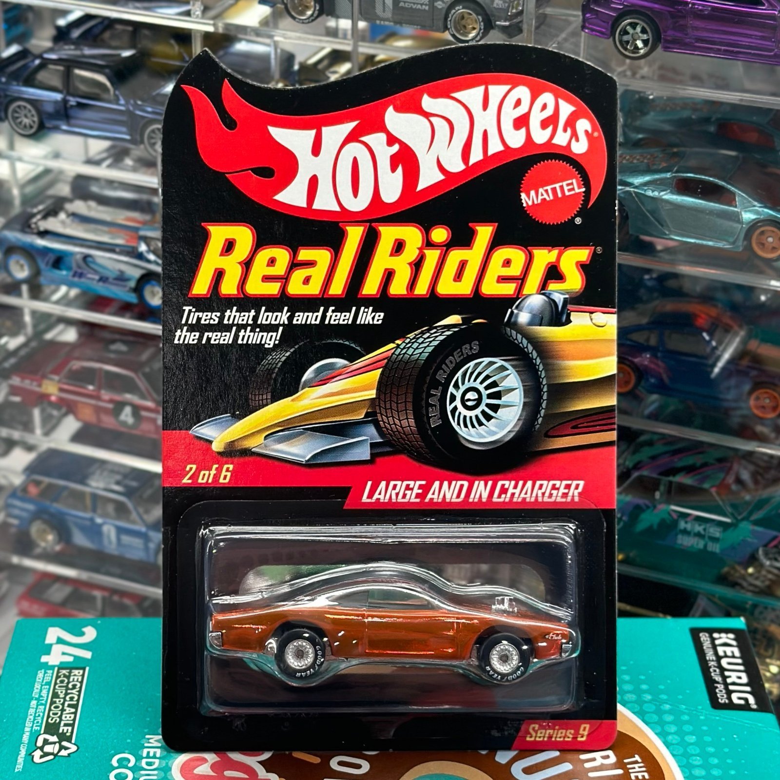 2010 Hot Wheels RLC Real Riders Large And In Charger (Orange) NEW #’d /5000