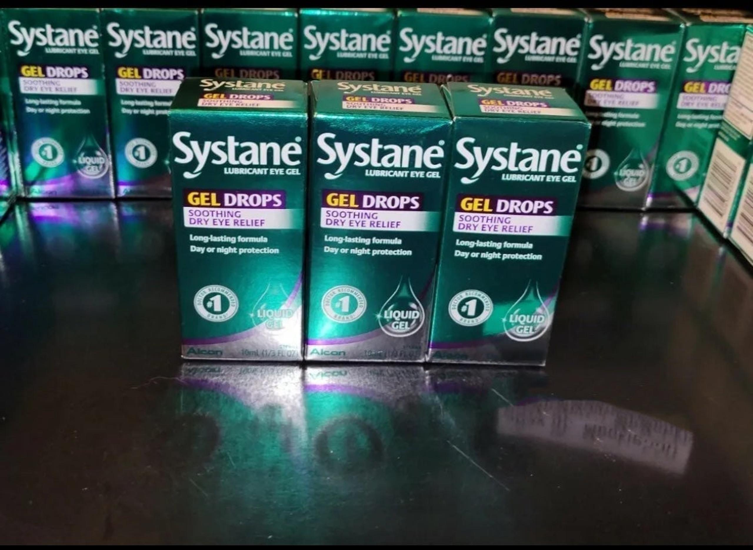 3 boxes SYSTANE gel drop eye lubrican for dry eye Exp 08/25