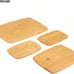 4-Piece Kitchen Reversible Chopping Boards for Meal Prep and Serving,