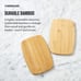 4-Piece Kitchen Reversible Chopping Boards for Meal Prep and Serving,