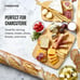 4-Piece Kitchen Reversible Chopping Boards for Meal Prep and Serving,