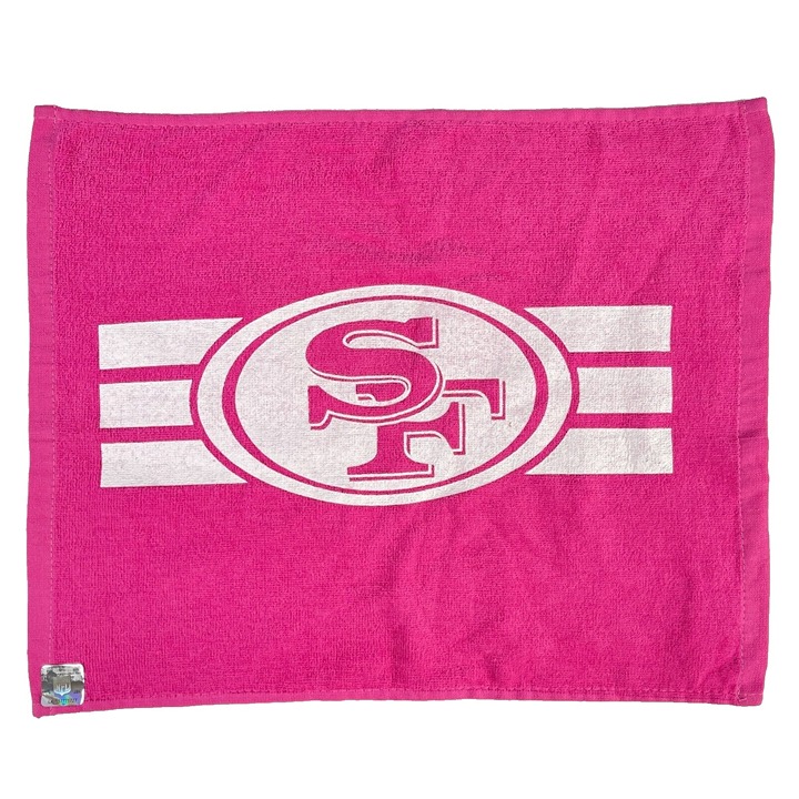 SF 49ers Pink SGA Rally Towel Levis San Francisco NFL Holo Authentic She Shed
