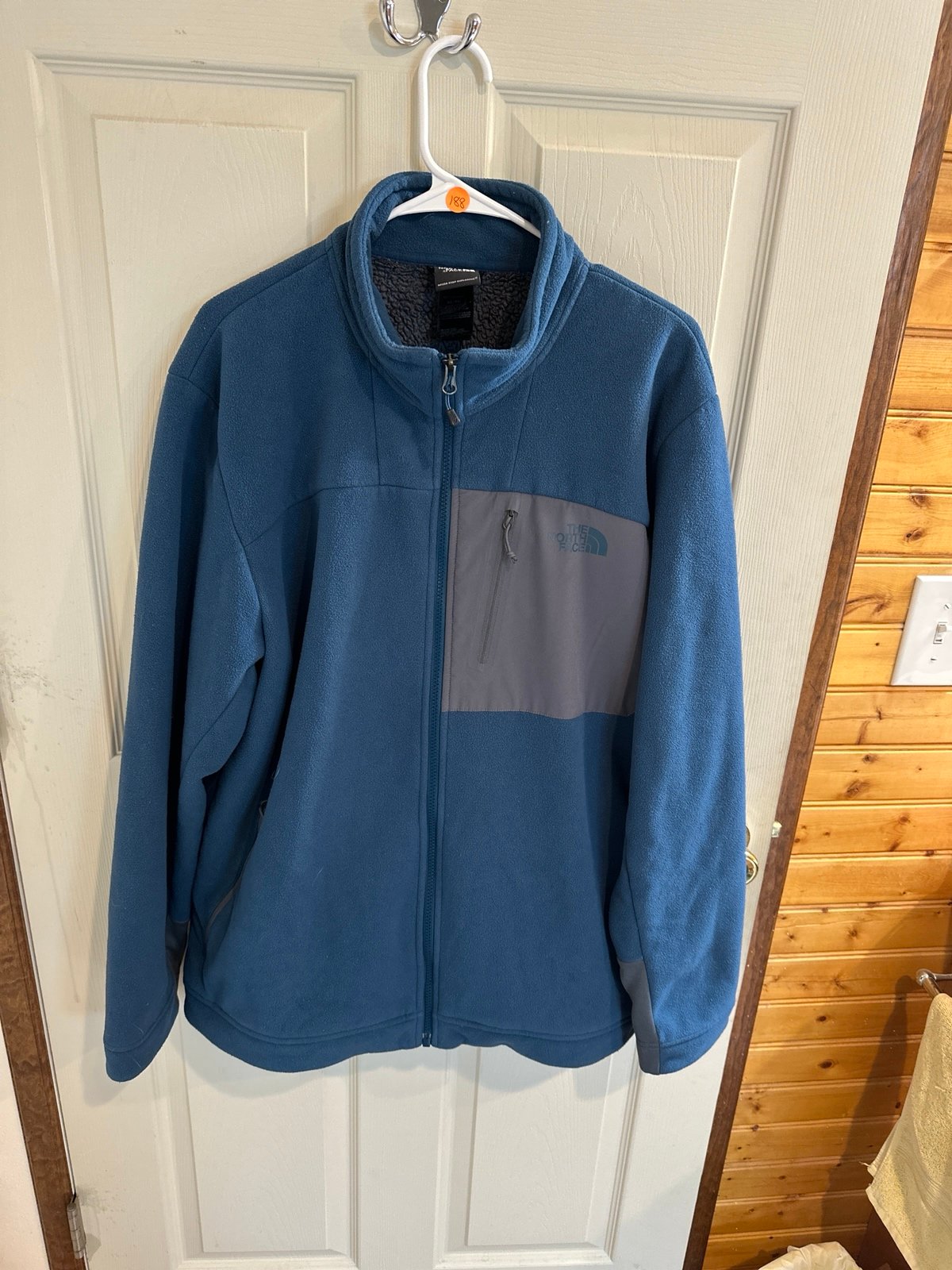 The North Face blue fleece zip up XL