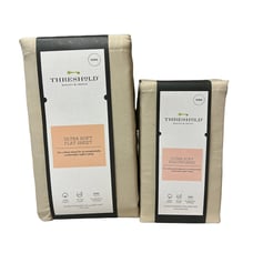 THRESHOLD ULTRA SOFT FLAT SHEET AND PILLOW CASE COMBO SIZE KING