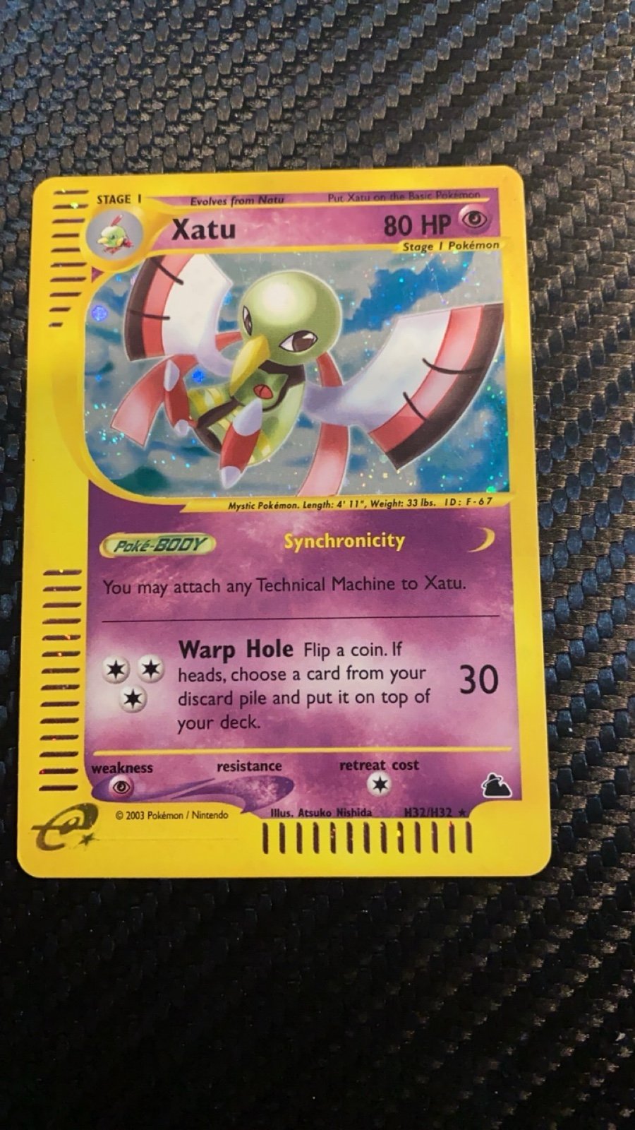 Pokemon Xatu Holo Skyridge