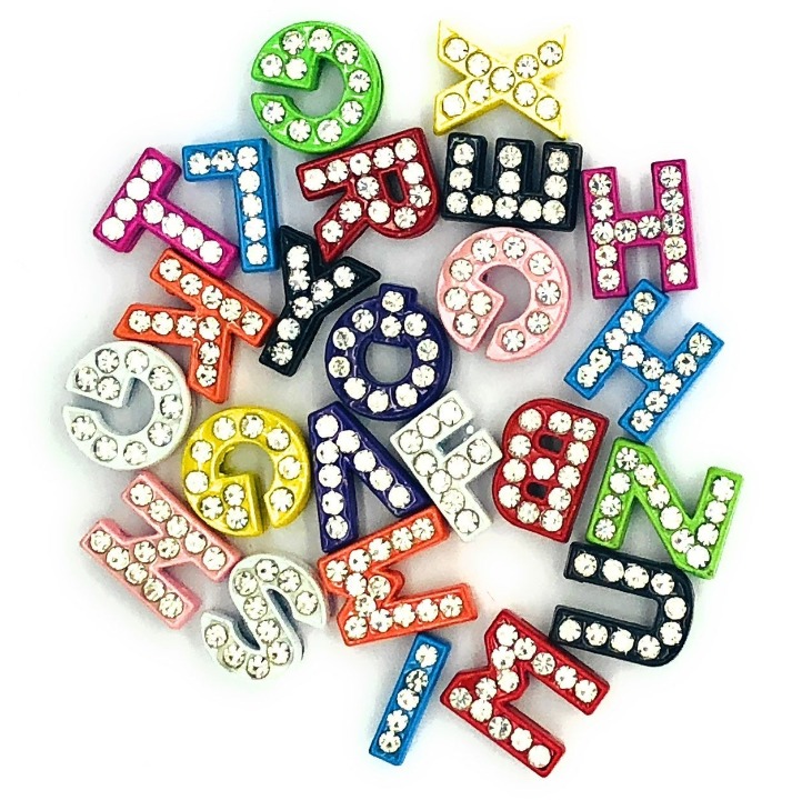 Rhinestone Letter Sliders 260 pcs.