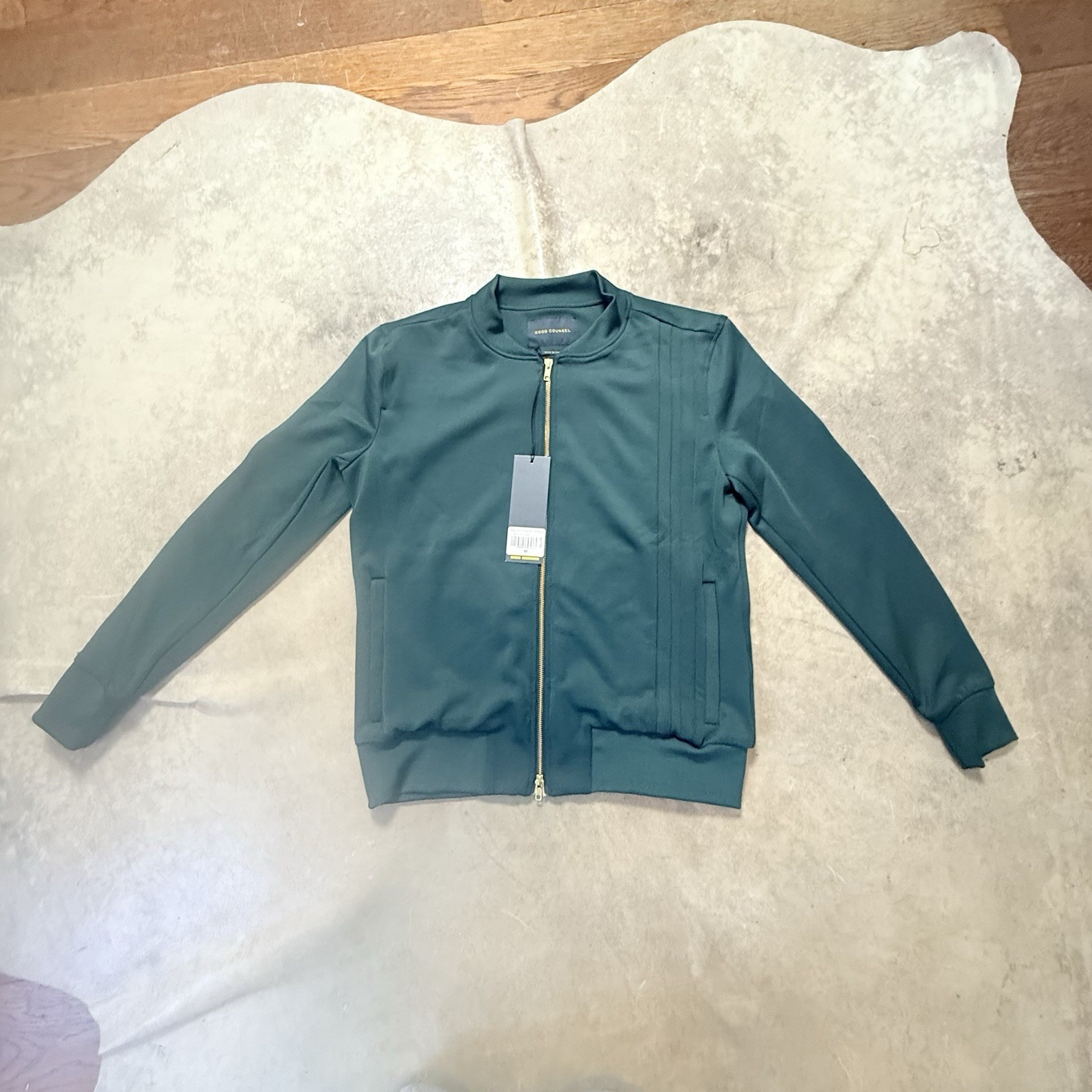 Good Counsel Jacket Mens Size Medium Green Pippen Track Athleisure Preppy