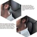 Set of 2 Tesla black headrest neck pillow for car