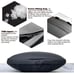 Set of 2 Tesla black headrest neck pillow for car