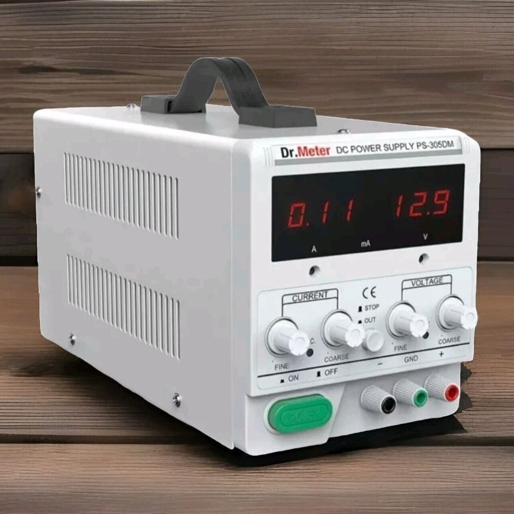 Dr. Meter DC Bench Power Supply 30V 5A PS-305DM US 3-Prong Cable New
