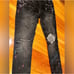 AMIRI Ripped Paint Splatter Skinny Jeans Black | 29