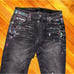 AMIRI Ripped Paint Splatter Skinny Jeans Black | 29