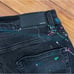 AMIRI Ripped Paint Splatter Skinny Jeans Black | 29
