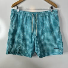 Barbour Blue Gingham Swim Trunks Size Xlarge