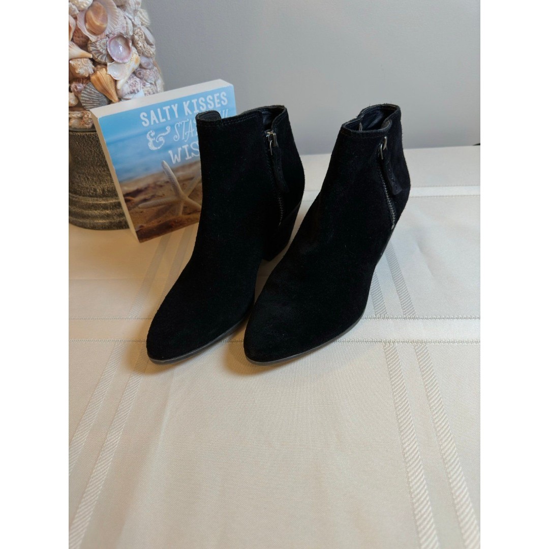 Frye Judy Black Suede Shoes Ankle Boots Booties