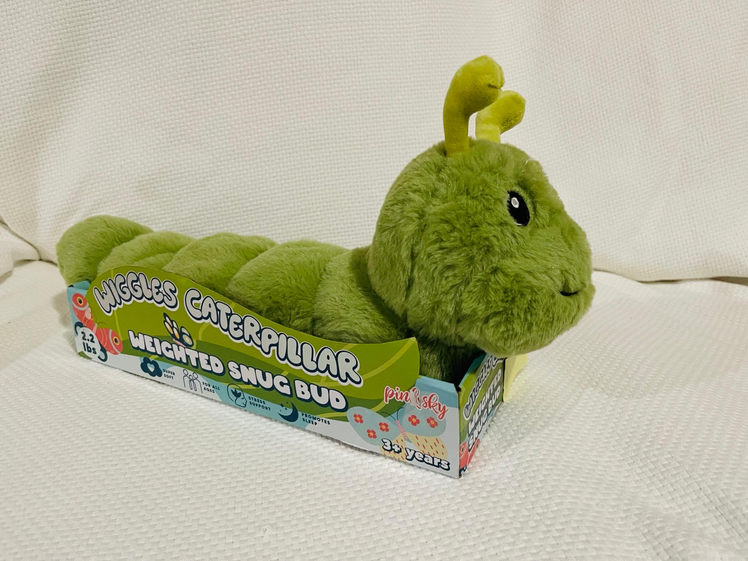 Weighted Snug Bud Wiggles Caterpillar - Weighted Caterpillar - Caterpillar Plush