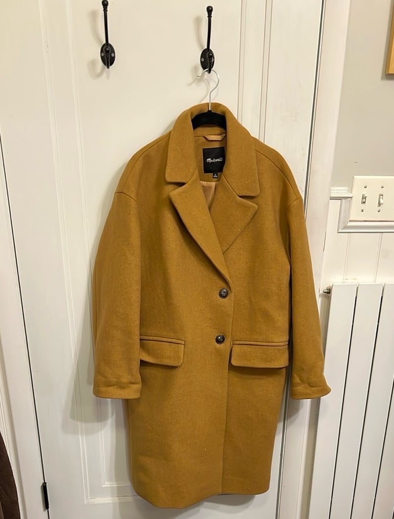 MADEWELL COGNAC Brown Wool Jacket Size M