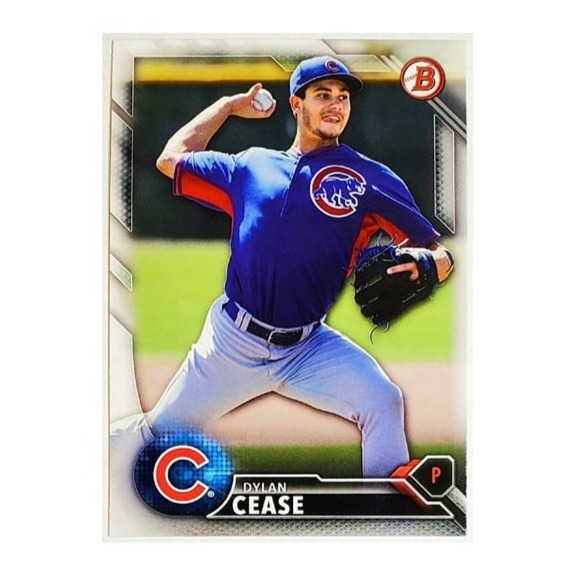 DYLAN CEASE ROOKIE 2016 BOWMAN DRAFT #BD-127, CUBS, WHITE SOX, PADRES