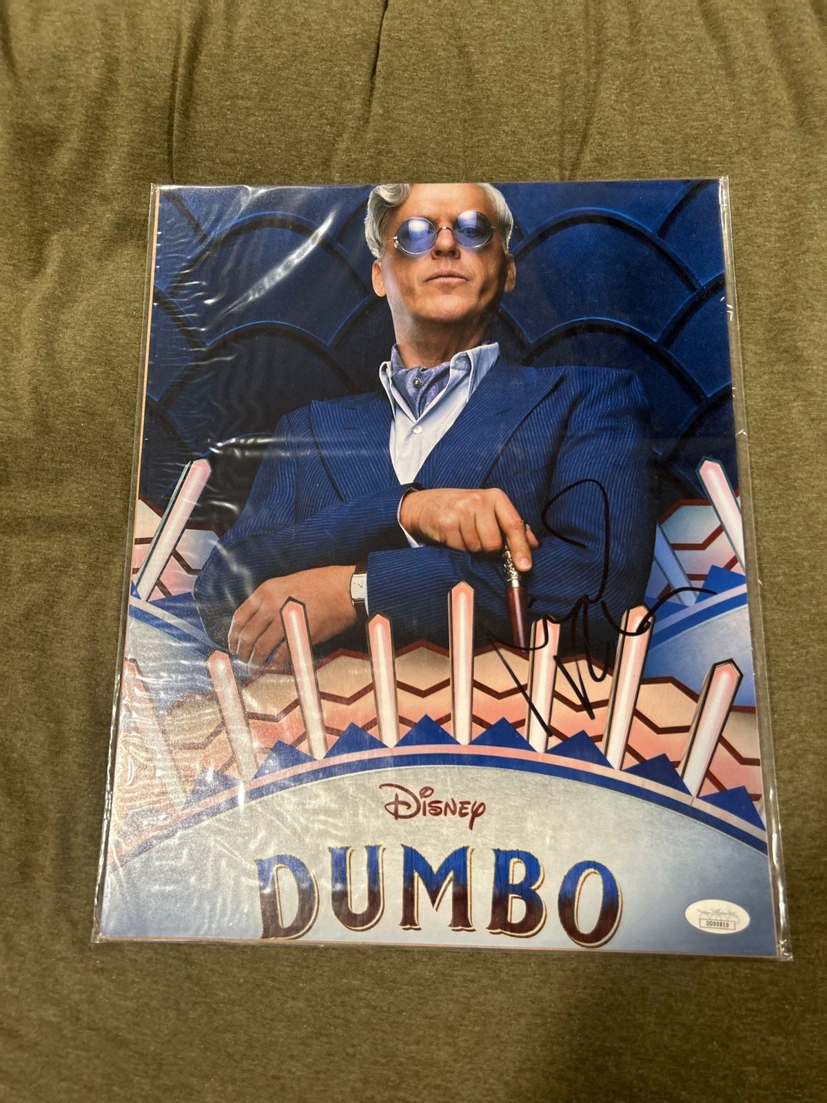 Michael Keaton signed Disney 11x14
