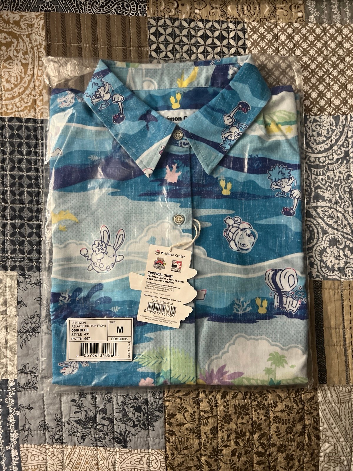 Pokemon Worlds 2024 Reyn Spooner X Pokemon Tropical Shirt