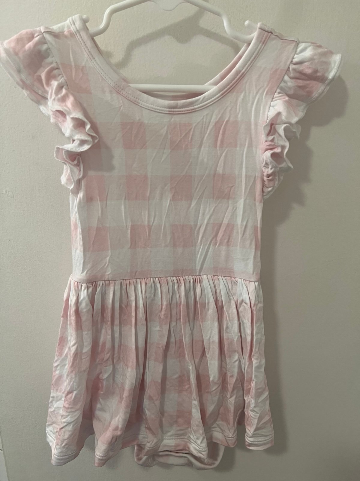 Little Sleepies Flutter Twirl Dress With Bodysuit and Bow