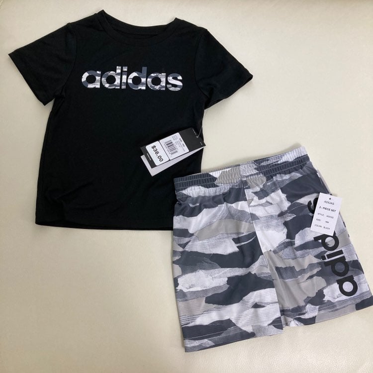 Adidas camouflage shorts set 2061
