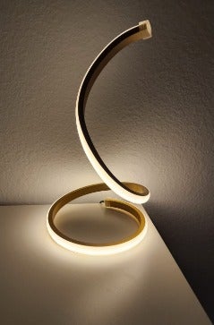 New Spiral LED Table Lamp, Modern 3 Colors Dimmable Desk Lamp.