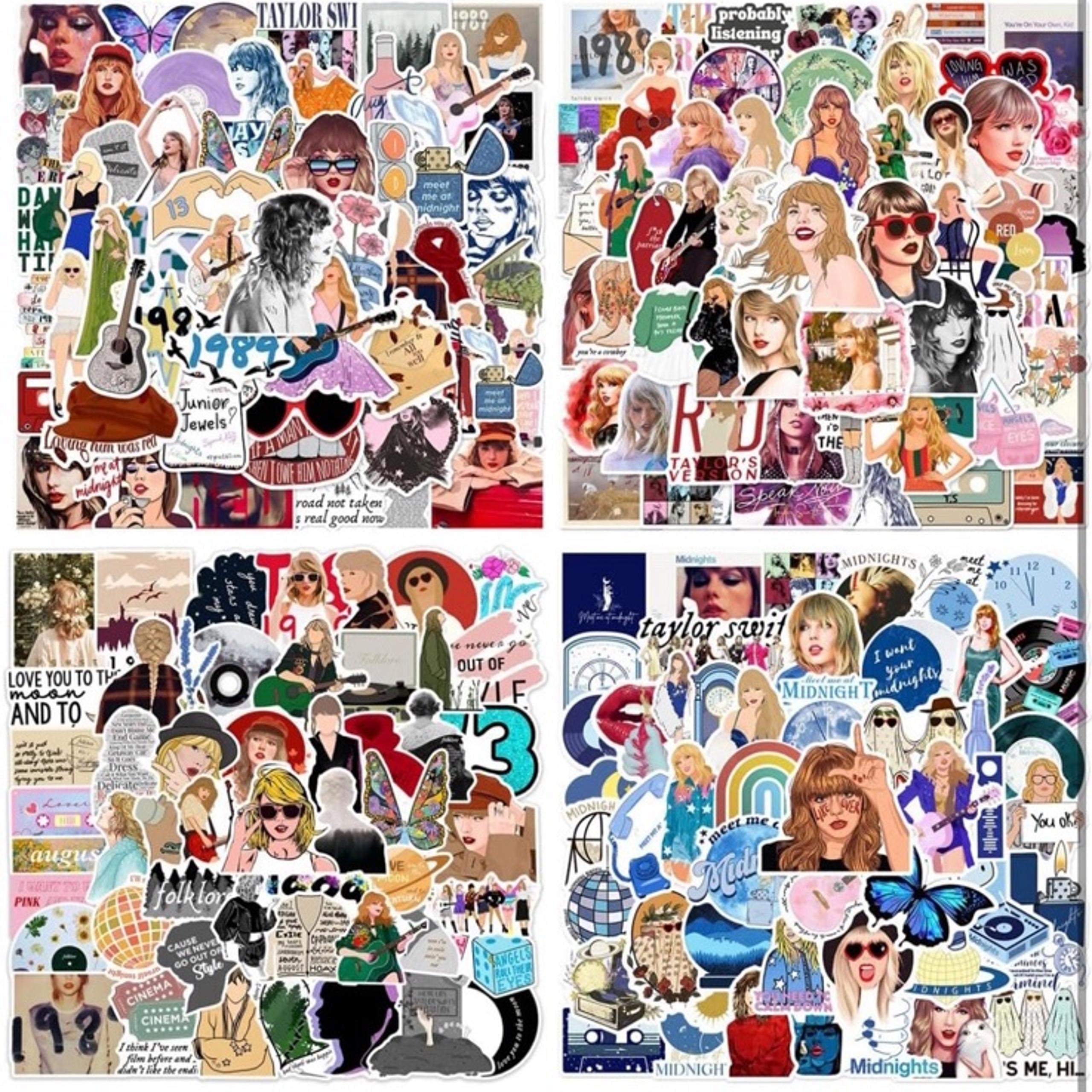 200pcs Music Sticker,Tayloris Stickers,Pop Singer Decals for Song Fans,S