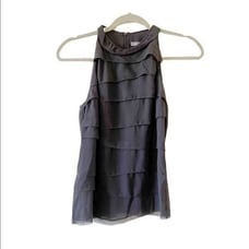 Vince Silk Ruffled Tank 2