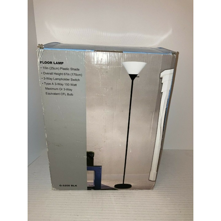 NEW Grandrich Floor Lamp G-5208 Blk 67in 170cm