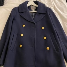 Jcrew Nello Gori stadium cloth peacoat