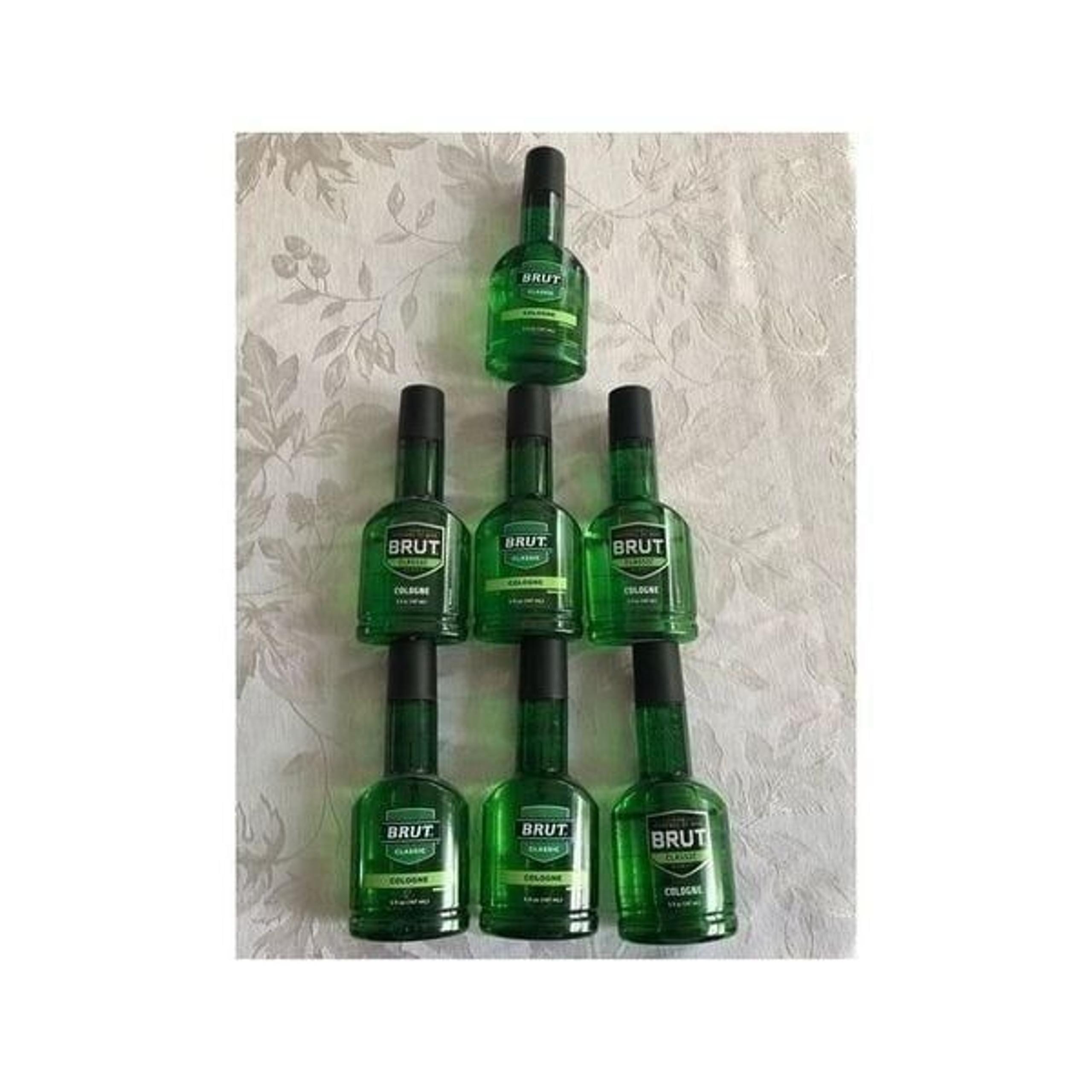 Vintage Faberge Brut Classic Fragrance Cologne Splash-On 5 oz Pack of 7