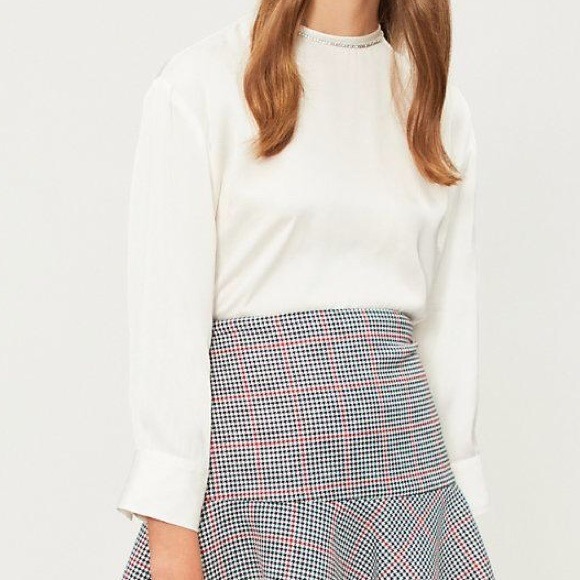Sandro H18Camille ecru white embellished