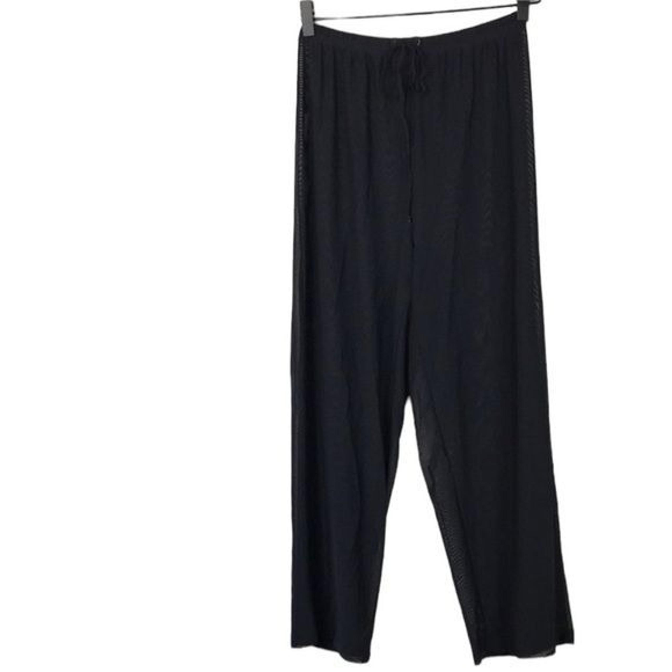 Sheer Black swim coverup pants