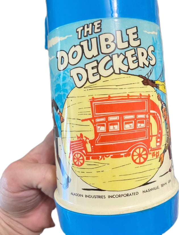Vintage Double Decker Lunchbox Thermos