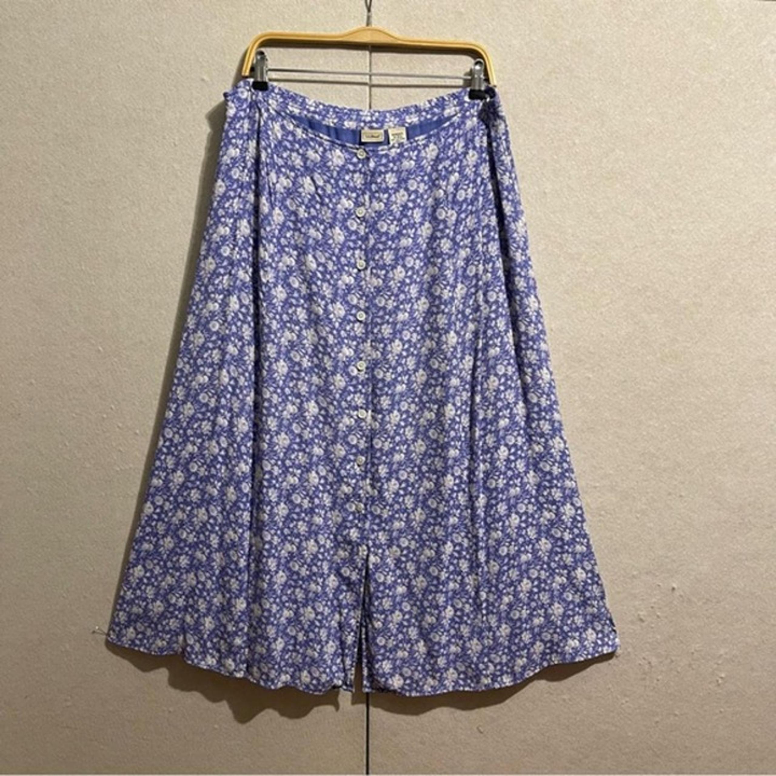 L.L. Bean womens vintage long skirt size 18