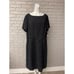 NWT Tahari ASL Black Pinstriped Short Self-Belted Midi Size 16
