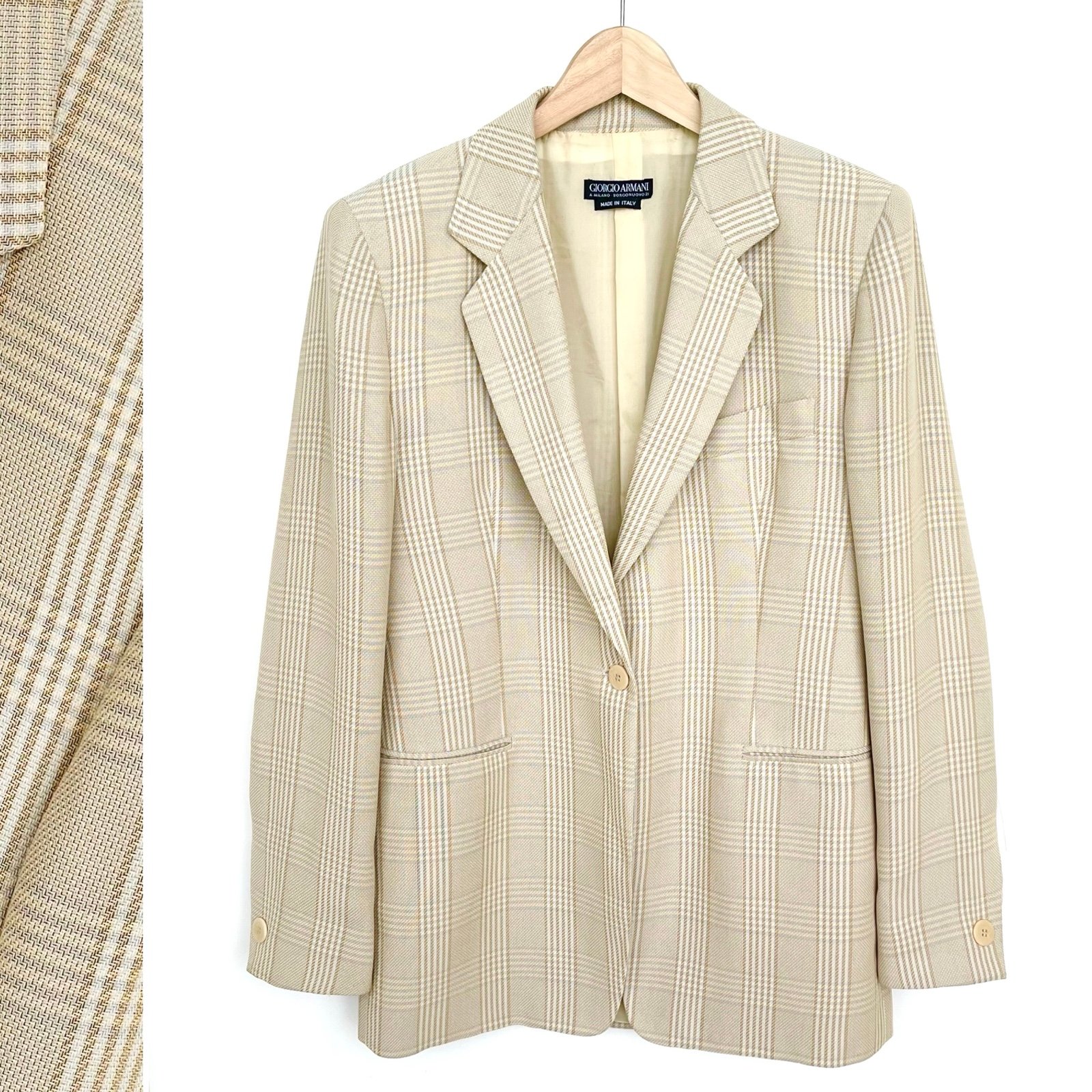 Giorgio Armani Milano Borgonuovo 21 Vintage Pure New Wool