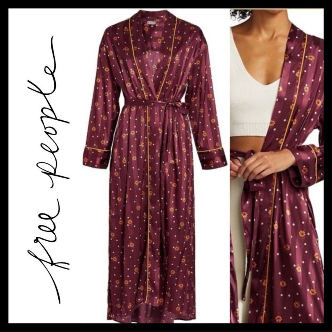 FREE PEOPLE Pajama Party Holiday Robe - MSRP 148