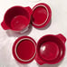 Rae Dunn Set of Two (2) XOXO Ceramic Mini Casserole Dishes in Red