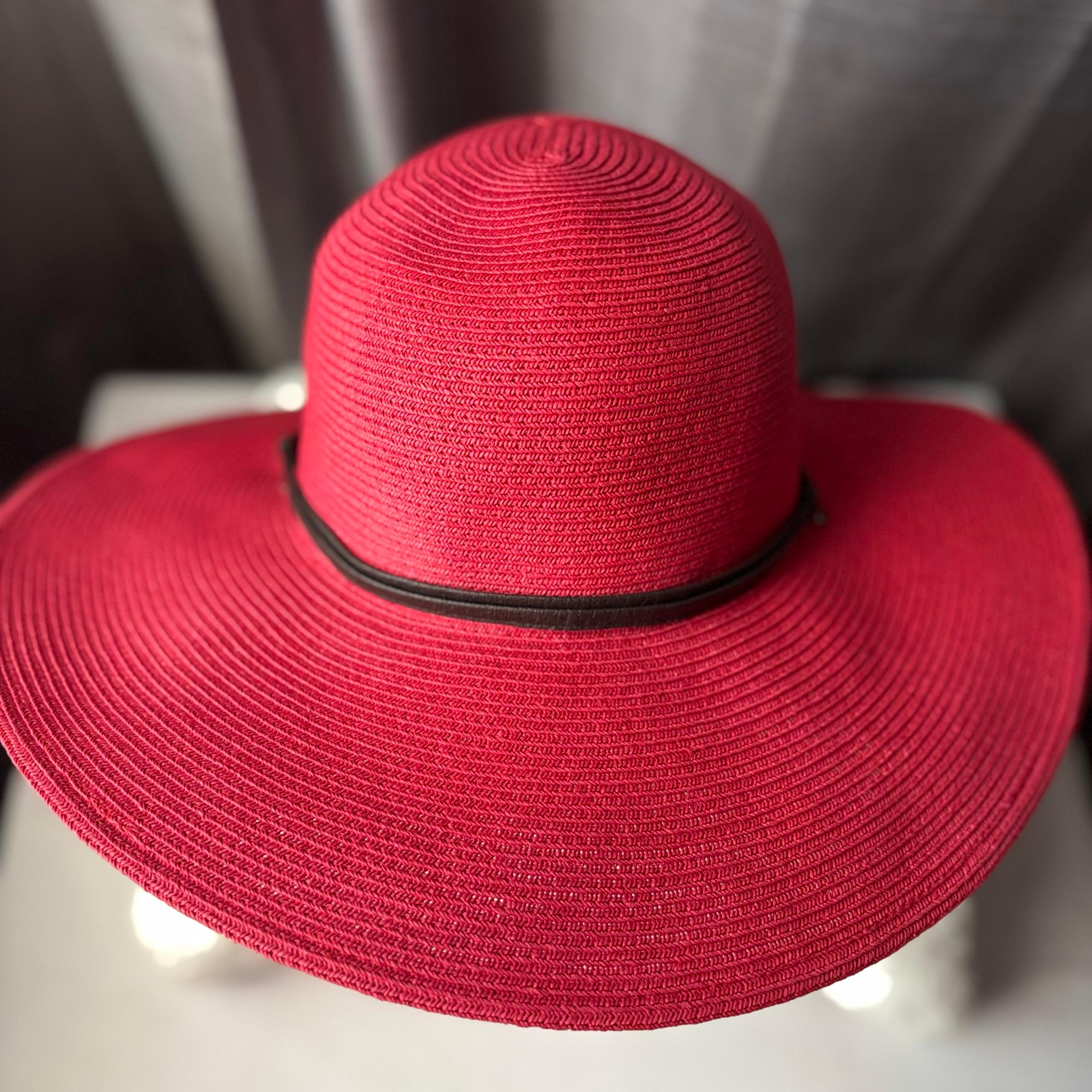 San Diego Hat Co. Wide Brim Red Sun Hat Women One Size NWT
