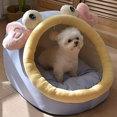 Cute Crab-Shaped Dog Bed House: Perfect for Small Dogs and Cats - Detachable