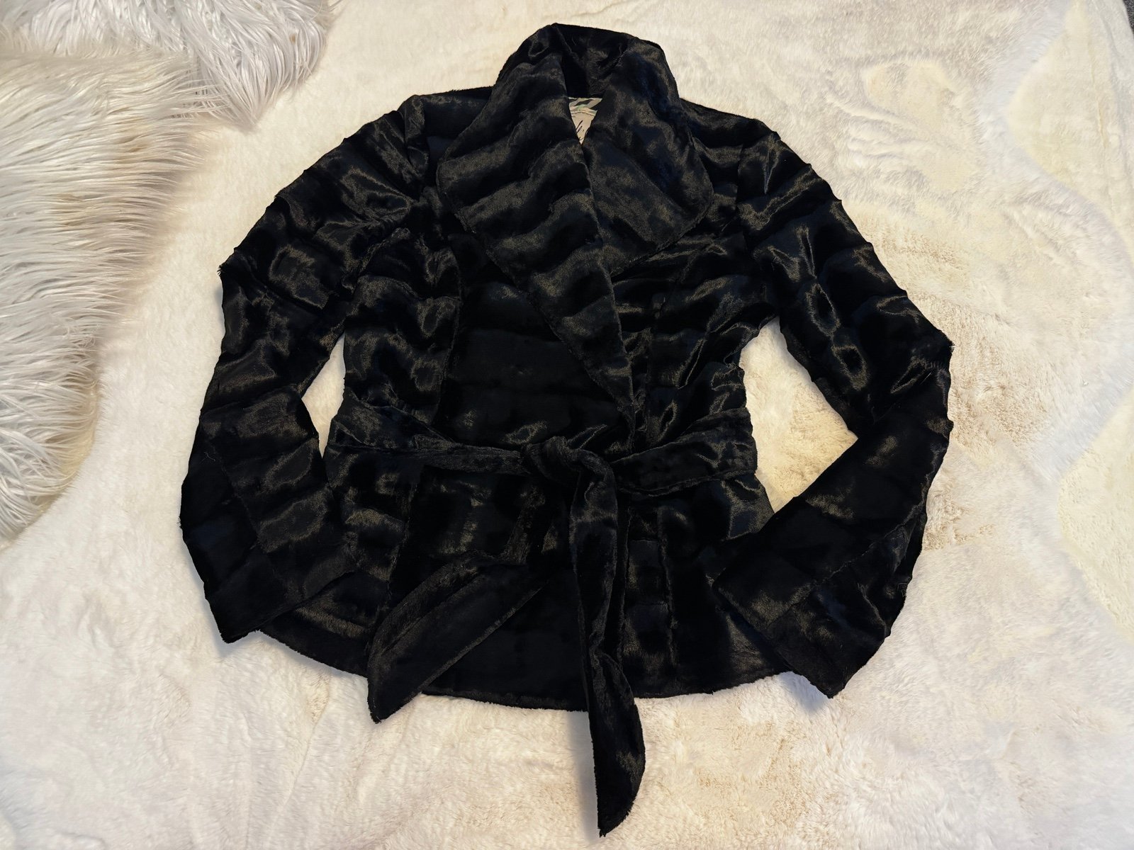 Milly Of New York Faux Fur Size 6 Evening Jacket