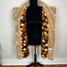 Vintage 70s Sears Roebuck Faux Fur Teddy Coat